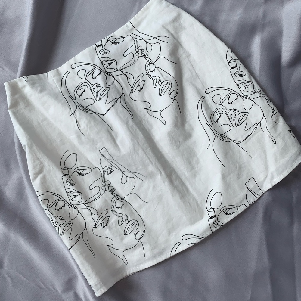 Sabo Skirt graphic lined skirt